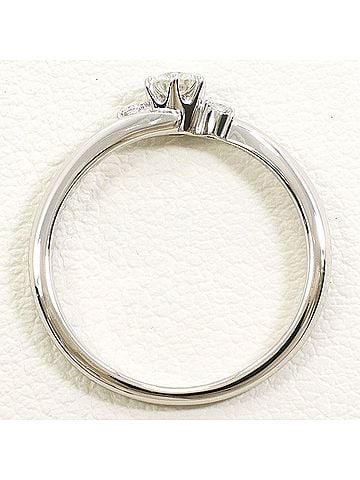 Unbranded PT900 Platinum Ring with 0.136ct Diamonds and 0.02ct Diamonds, Total Weight 2.6g, Like New Condition. (view 2)