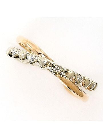 Unbranded K10 10K WG White Gold Ring with 0.02ct Diamond, Total Weight 1.4g, Like New Condition. (view 1)