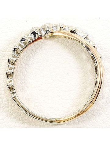 Unbranded K10 10K WG White Gold Ring with 0.02ct Diamond, Total Weight 1.4g, Like New Condition. (view 2)