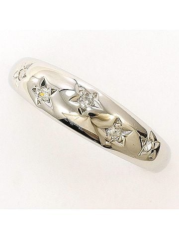Unbranded PT900 Platinum Ring with Diamond (no carat marking), Total Weight 2.7g, Like New Condition. (view 1)