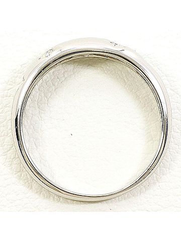 Unbranded PT900 Platinum Ring with Diamond (no carat marking), Total Weight 2.7g, Like New Condition. (view 2)