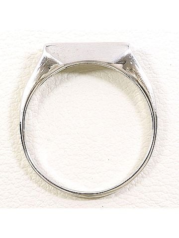 Unbranded K14 14K WG White Gold Ring, 1 Diamond, 0.05ct, Total Weight 1.5g, Like New Condition. (view 2)