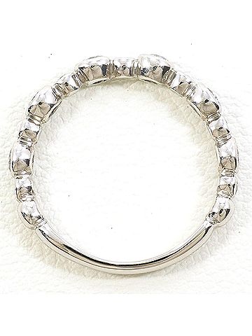 Unbranded PT900 Platinum Ring with Diamond (no carat marking), Total Weight 2.7g, Like New Condition. (view 2)