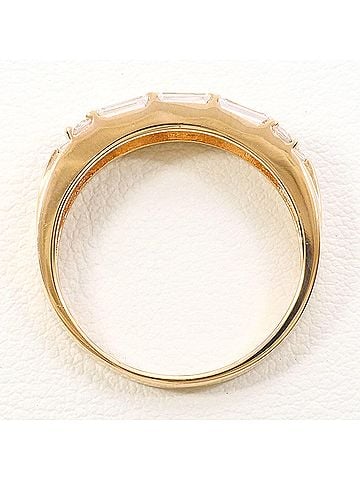 Unbranded K10 10K PG Pink Gold Ring, 1 Zirconia Stone, Total Weight 3.7g, Like New Condition (view 2)