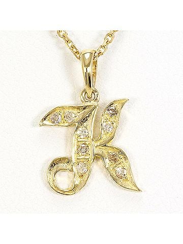 Unbranded K14 14K YG Yellow Gold Necklace with Diamond (no carat marking), Total Weight 2.3g, 45cm, Like New Condition. (view 1)