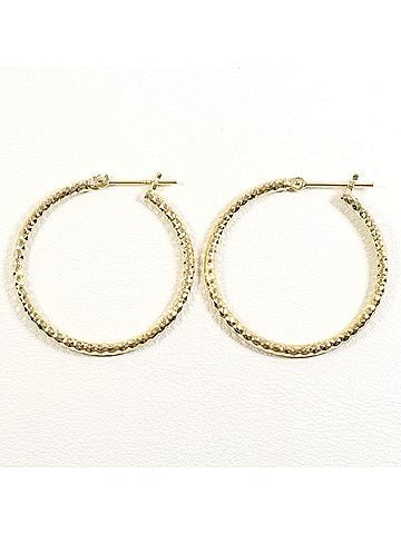 Unbranded K14 14K Yellow Gold Earrings, Total Weight 2.7g, Like New Condition (view 1)