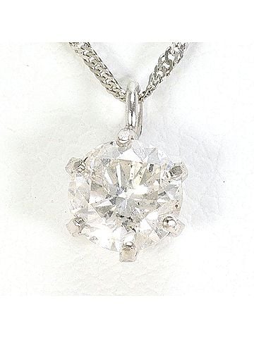 Unbranded PT999 Platinum / PT850 Necklace with 0.4ct Diamond, Total Weight 0.9g, 42cm, Like New Condition. (view 1)