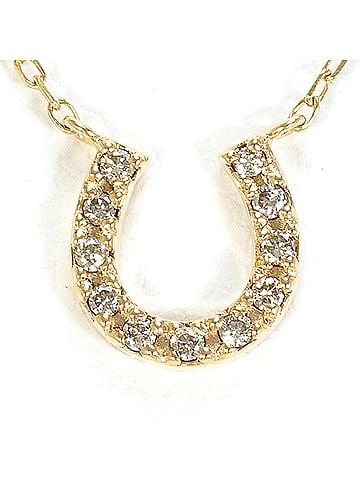 Unbranded K10 10K YG Yellow Gold Necklace with Diamond (no carat marking), Total Weight 1.0g, 40cm, Like New Condition. (view 1)
