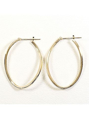 Unbranded K10 10K YG Yellow Gold Earrings, Total Weight 1.4g, Like New Jewelry (view 1)