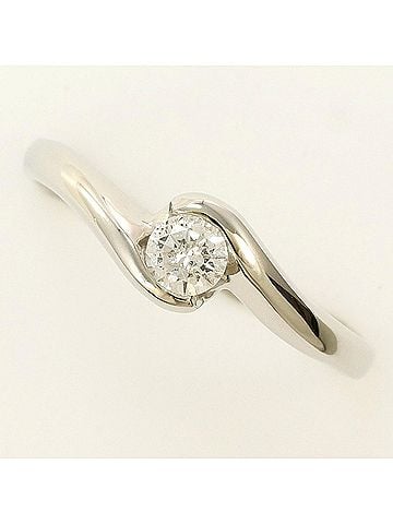 Unbranded PT900 Platinum Ring, 1 Diamond (0.20ct), Total Weight 3.2g, Like New Condition. (view 1)