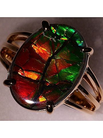 Unbranded K14 14K YG Yellow Gold Ring, Total Weight 3.4g, Like New Condition. (view 2)