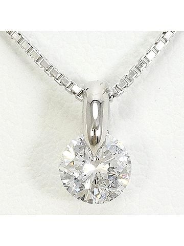 Unbranded PT900 Platinum / PT850 Necklace with 0.340ct Diamond (I1 clarity), Certificate of Authenticity, Total Weight 2.7g, 40cm Length, Like New Condition. (view 1)