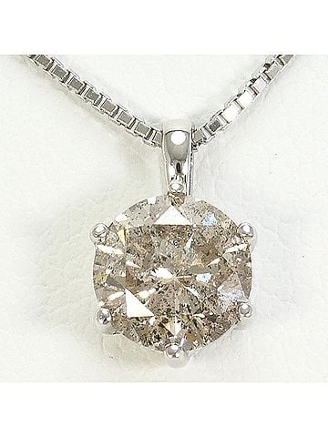 Unbranded PT900 Platinum / PT850 Necklace with 1.00ct Diamond (I1 clarity), Certificate of Authenticity, Total Weight 2.7g, 40cm Length, Like New Condition. (view 1)