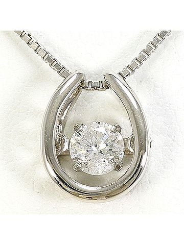 Unbranded PT900 Platinum / PT850 Necklace with 0.20ct Diamond, Certificate of Authenticity, Total Weight 2.9g, 40cm, Like New Condition (view 1)