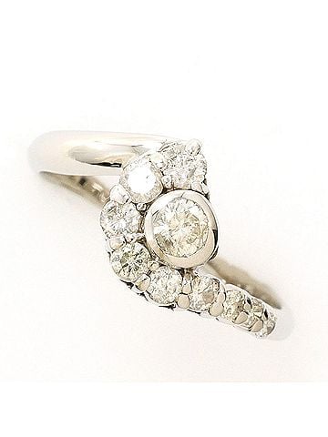 Unbranded PT900 Platinum Ring with 0.50ct Diamond, Total Weight 3.1g, Like New Condition. (view 1)
