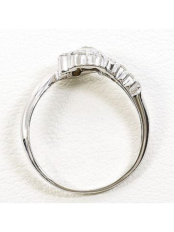 Unbranded PT900 Platinum Ring with 0.50ct Diamond, Total Weight 3.1g, Like New Condition. (view 2)
