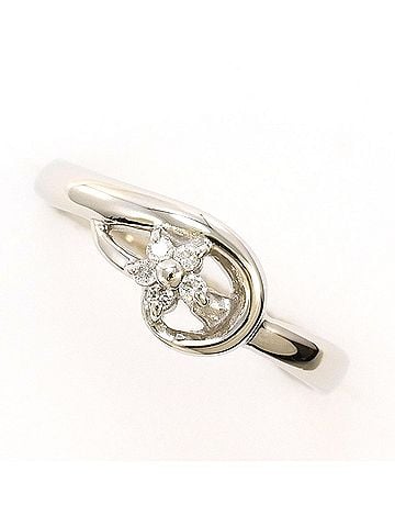 Unbranded PT900 Platinum Ring with 0.04ct Diamond, Total Weight 1.9g, Like New Condition. (view 1)