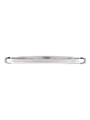 Tiffany & Co. Lock Bangle Bracelet 18K White Gold with Half Pave Diamonds Narrow (view 1)