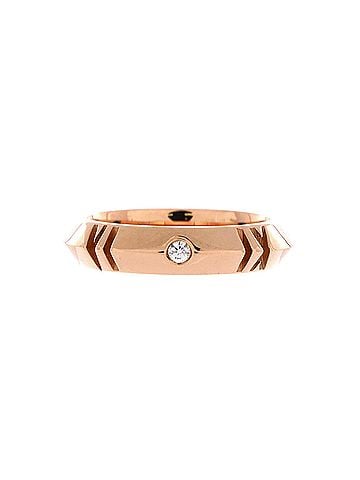 Tiffany & Co. Atlas X Closed Ring 18K Rose Gold with Diamonds Narrow (view 1)