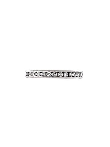 Tiffany & Co. Half Setting Wedding Band Ring Platinum with Diamonds 2.5mm (view 1)