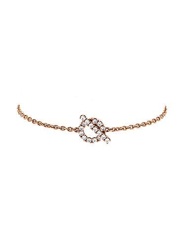 Hermès Finesse Bracelet 18K Rose Gold and Diamonds (view 1)