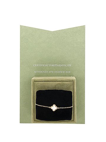 Van Cleef & Arpels Sweet Alhambra Bracelet 18K Yellow Gold and Mother of Pearl (view 2)