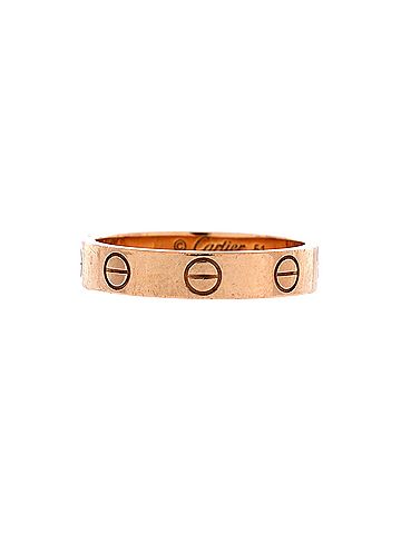 Cartier Love Wedding Band Ring 18K Rose Gold (view 1)