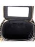 Chanel 100% Leather Black Tiny CC Link Vanity Case with Chain Quilted Caviar Mini One size - photo 5