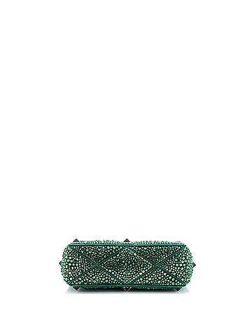 Valentino Garavani Roman Stud Flap Bag Embellished Suede Medium (view 2)