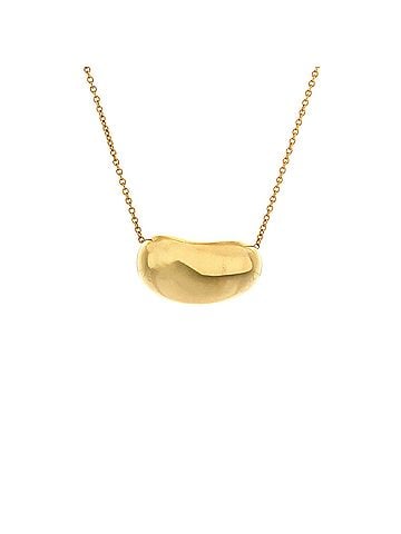 Tiffany & Co. Elsa Peretti Bean Pendant Necklace 18K Yellow Gold 20mm (view 1)