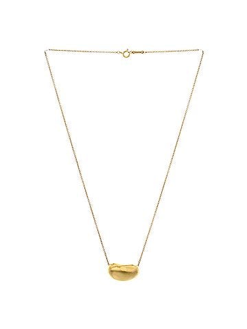 Tiffany & Co. Elsa Peretti Bean Pendant Necklace 18K Yellow Gold 20mm (view 2)