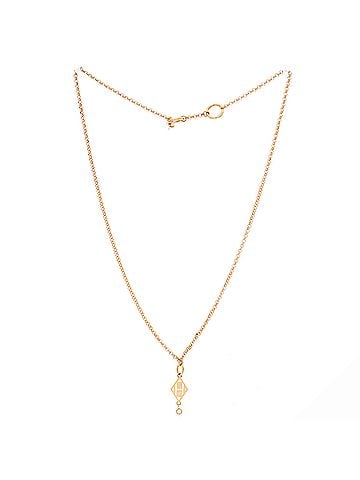 Hermès Gambade H Pendant Necklace 18K Rose Gold with Diamond (view 2)
