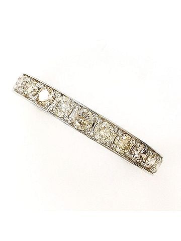 Unbranded PT900 Platinum Ring, 1 Brown Diamond, 1.00ct, Total Weight 2.9g, Like New Condition. (view 1)