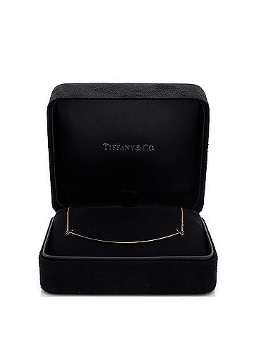 Tiffany & Co. T Smile Pendant Necklace 18K Rose Gold Large (view 2)
