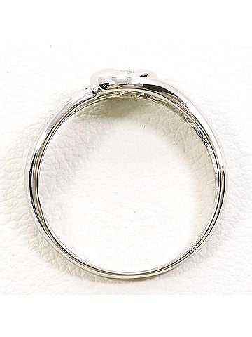 Unbranded PT900 Platinum Ring, 1 Diamond (0.12ct), Total Weight 3.3g, Like New Condition. (view 2)
