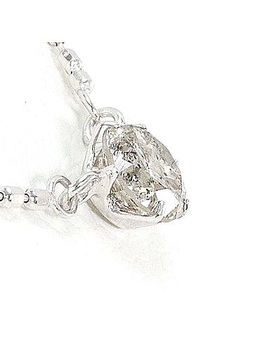 Unbranded K10 10K WG White Gold Necklace with 0.25ct Diamond, Total Weight 1.2g, 44cm, Like New Condition (view 2)