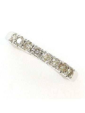 Unbranded K10 10K WG White Gold Ring with 0.30 ct Diamond, Total Weight 1.3g, Like New Condition. (view 1)