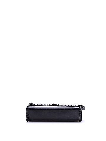 Valentino Garavani Rockstud Flip Lock Flap Bag Leather Medium (view 2)