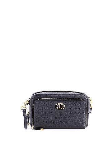 Christian Dior Caro Double Pouch Crossbody Bag Leather (view 1)