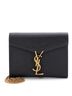 Saint Laurent 100% Leather Black Cassandra Chain Wallet Leather Mini One size - photo 1
