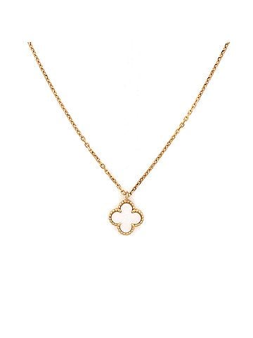 Van Cleef & Arpels Sweet Alhambra Pendant Necklace 18K Yellow Gold and Mother of Pearl (view 1)