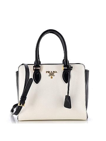 Prada Convertible Open Tote Saffiano Leather Small (view 1)