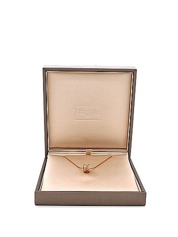 Bvlgari B.Zero1 Pendant Necklace 18K Rose Gold with Pave Diamonds Mini (view 2)