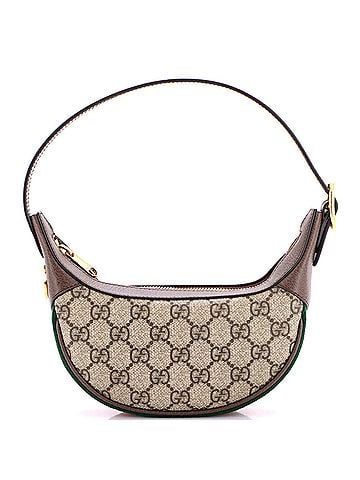 Gucci Ophidia Half Moon Bag GG Coated Canvas Mini (view 1)