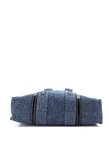 Chloé Woody Tote Canvas with Leather Large (view 2)