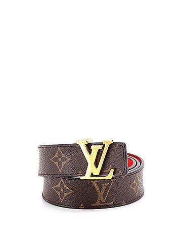 Louis Vuitton LV Initiales Reversible Belt Monogram Canvas and Leather Thin (view 1)