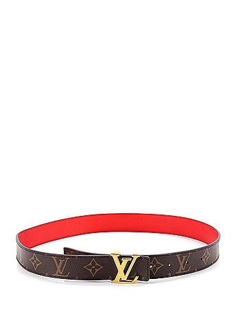 Louis Vuitton LV Initiales Reversible Belt Monogram Canvas and Leather Thin (view 2)