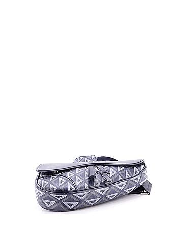 Christian Dior Saddle Crossbody Bag CD Diamond Coated Canvas and Leather (view 2)
