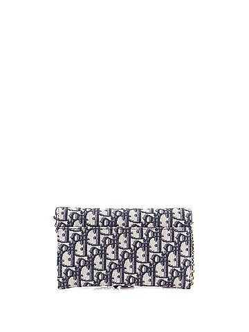 Christian Dior Saddle Chain Wallet Oblique Canvas (view 2)