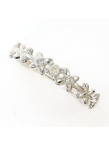 Unbranded K14 14K WG White Gold Ring with Diamond (no carat marking), Total Weight 1.1g, Like New Condition. (view 1)